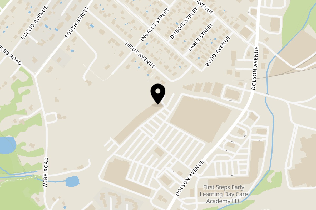 Map showing the location of Saffron Middletown on 130 Dolson Ave in Middletown
